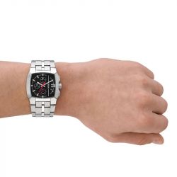 Montre chronographe homme diesel cliffhanger acier argenté - chronographes - edora - 1