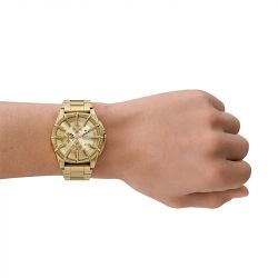 Montre chronographe homme diesel framed acier doré - chronographes - edora - 1