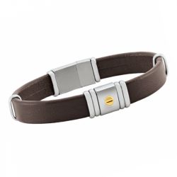 Bracelet or & argent, bracelet plaqué or, bracelet cuir & tissu (35) - plus-de-bracelets-hommes - edora - 2