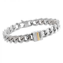 Bracelet or & argent, bracelet plaqué or, bracelet cuir & tissu (34) - gourmettes - edora - 2