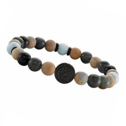 Bracelets élastiques : bracelet perle homme, bracelet perlé (5) - plus-de-bracelets-hommes - edora - 2