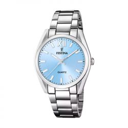 Montre femme festina boyfriend acier argenté - analogiques - edora - 0