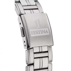 Montre homme festina multifunction acier argenté - analogiques - edora - 2