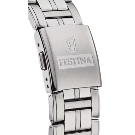Montre homme festina multifunction acier argenté – analogiques