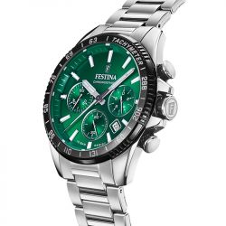Montre chronographe homme festina timeless chronograph acier argenté - chronographes - edora - 2