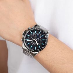 Montre chronographe homme festina timeless chronograph acier argenté - chronographes - edora - 1