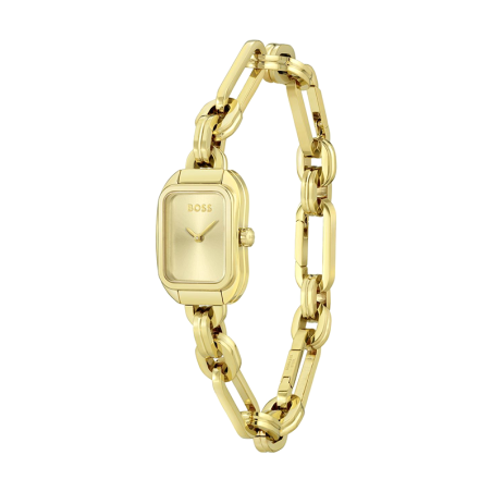 Montre femme boss hailey  acier doré – analogiques