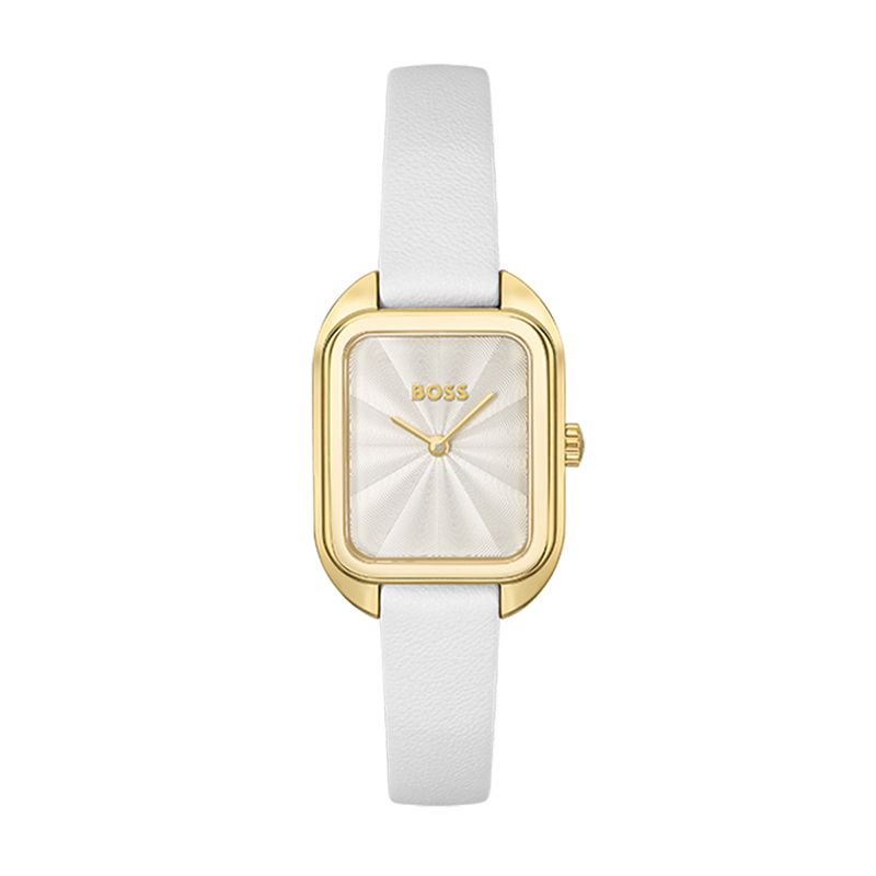 Montre femme boss balley cuir blanc - analogiques - edora Montre femme boss balley cuir blanc - analogiques - edora