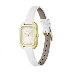 Montre femme boss balley cuir blanc - analogiques - edora - 1