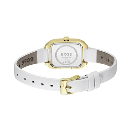 Montre femme boss balley cuir blanc – analogiques
