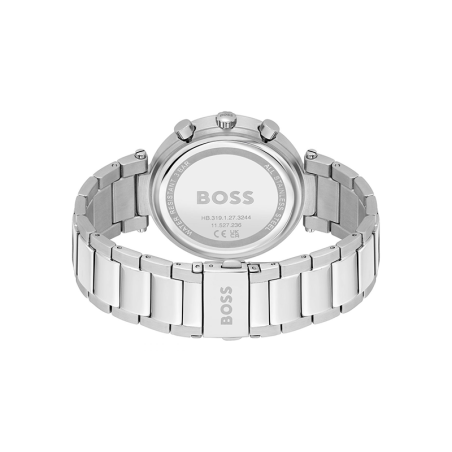 Montre chronographe femme boss andra acier argenté – chronographes