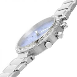 Montre chronographe femme boss andra acier argenté - chronographes - edora - 3