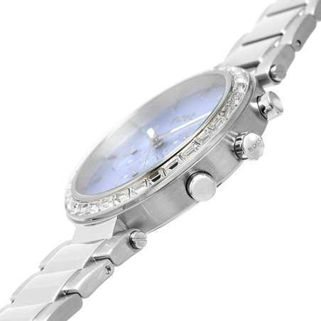 Montre chronographe femme boss andra acier argenté – chronographes