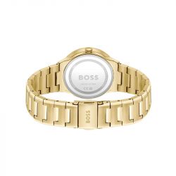 Montre femme boss breathe acier doré - analogiques - edora - 2