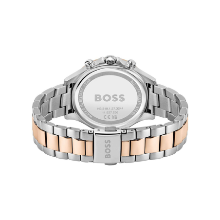 Montre chronographe femme boss hera acier bicolore – chronographes