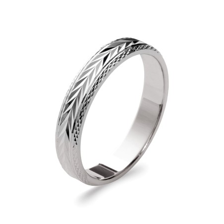 Bague mixte alliance edora argent 925/1000 argenté edo72473004 – bagues de mariage