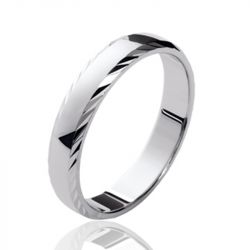 Bague mixte alliance edora argent 925/1000 argenté edo72472004 - bagues-femmes - edora - 2