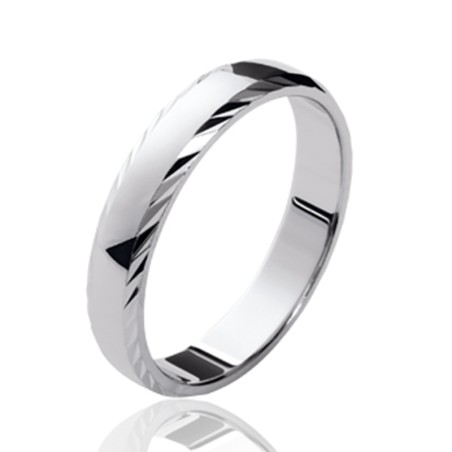 Bague mixte alliance edora argent 925/1000 argenté edo72472004 – bagues de mariage