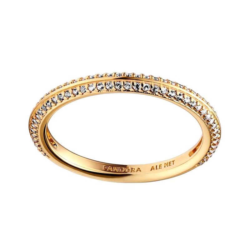 Bague femme pandora me pavÉe doré 14 carats 169679c01 - plus-de-bagues-femmes - edora