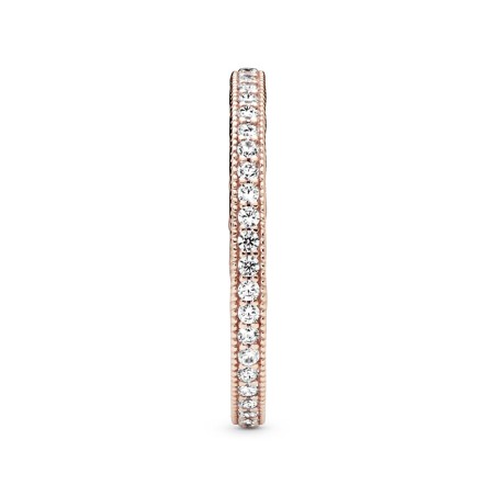 Bague femme taille 56 pandora scintillement doré rose 14 carats – toutes nos bagues femme