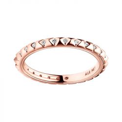 Bague femme taille 50 pandora me pyramides doré rose 14 carats - plus-de-bagues-femmes - edora - 0