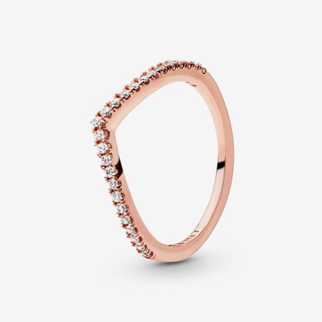 Bague femme taille 58 pandora vœu scintillant doré rose 14 carats – toutes nos bagues femme
