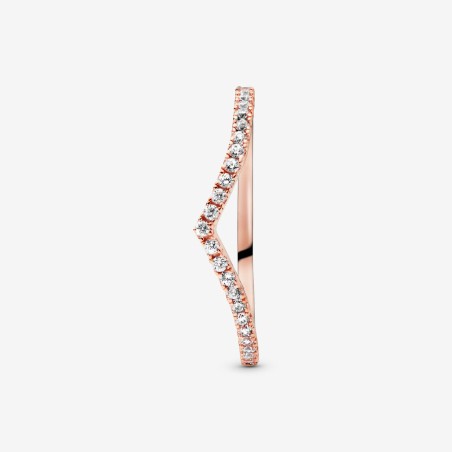 Bague femme taille 48 pandora vœu scintillant doré rose 14 carats – toutes nos bagues femme