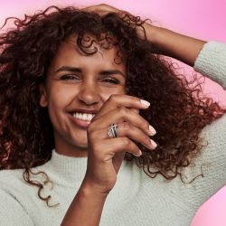 Bague femme taille 52 pandora me rÉsine faÇon Émail noire doré rose 14 carats - plus-de-bagues-femmes - edora - 5