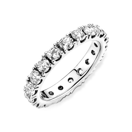Bague femme taille 56 pandora éternité rang scintillant argent 925/1000 – toutes nos bagues femme