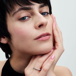 Bague femme taille 52 pandora me double pavÉ & blanche argent 925/1000 - solitaires - edora - 1