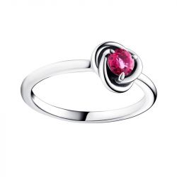 Bague femme taille 54 pandora cercles de l’ÉternitÉ rose azur argent 925/1000 - solitaires - edora - 0