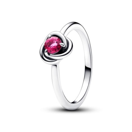 Bague femme taille 52 pandora cercles de l’éternité rose azur argent 925/1000 – solitaires femme
