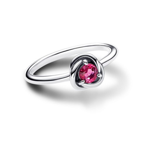 Bague femme taille 54 pandora cercles de l’éternité rose azur argent 925/1000 – solitaires femme
