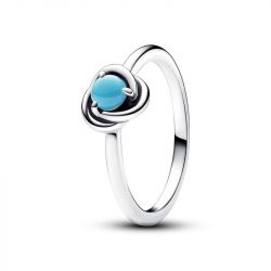 Bague femme taille 54 pandora cercles de l’ÉternitÉ turquoise argent 925/1000 - solitaires - edora - 2