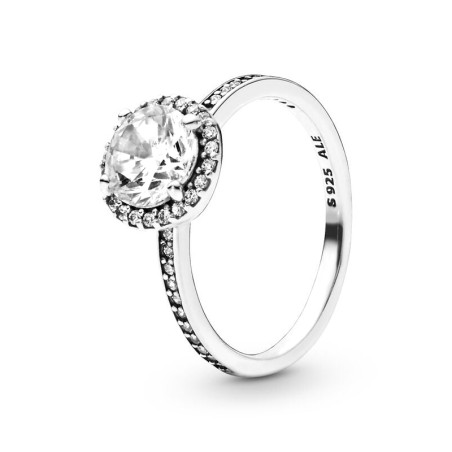 Bague femme taille 52 pandora halo scintillant rond argent 925/1000 – toutes nos bagues femme