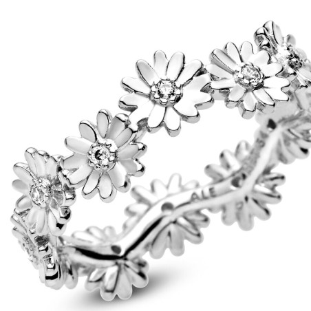 Bague femme taille 56 pandora couronne marguerite scintillante argent 925/1000 – toutes nos bagues femme