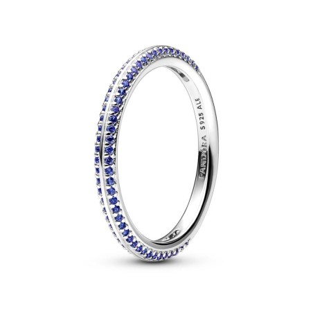 Bague femme taille 50 pandora me pavée bleue argent 925/1000 – toutes nos bagues femme
