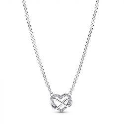Collier femme pandora cŒur infini scintillant argent 925/1000 - plus-de-colliers-femmes - edora - 0