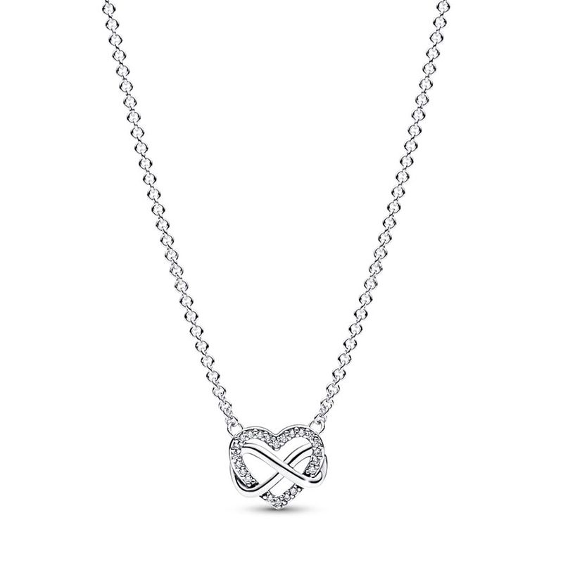 Collier femme pandora cŒur infini scintillant argent 925/1000 - plus-de-colliers-femmes - edora