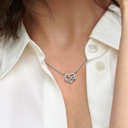 Collier femme pandora cŒur infini scintillant argent 925/1000 - plus-de-colliers-femmes - edora - 1