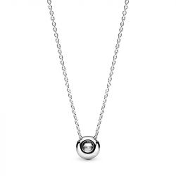 Collier femme pandora halo scintillant rond argent 925/1000 - plus-de-colliers-femmes - edora - 2
