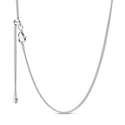 Collier chaîne femme pandora maille gourmette argent 925/1000 - chaines - edora - 0