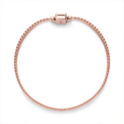 Bracelet femme taille 17cm pandora reflexions maille tissÉe doré rose 14 carats - plus-de-bracelets-femmes - edora - 2