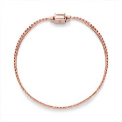 Bracelet femme taille 17cm pandora reflexions maille tissÉe doré rose 14 carats - plus-de-bracelets-femmes - edora - 2