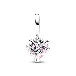 Charm femme pandora pendant arbre de vie & cŒur rose argent 925/1000 - charms - edora - 2