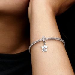 Charm femme pandora pendant carte de france c’est la vie argent 925/1000 - charms - edora - 1