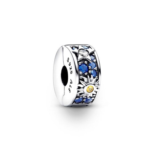 Charm Femme PANDORA CLIP CÉLESTE SOLEIL, ÉTOILE & LUNE Argent 925/1000