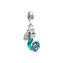 Charm femme pandora disney pendant ariel la petite sirÈne argent 925/1000 - charms - edora - 0