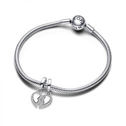 Charm femme pandora pendant cŒur de l'amitiÉ sÉparable argent 925/1000 - charms - edora - 3