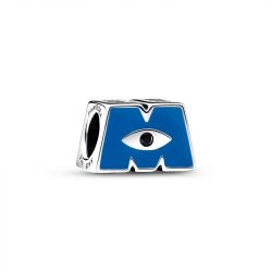 Charm femme pandora disney pixar monstres & cie logo m argent 925/1000 - charms - edora - 0